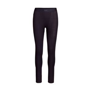 SKIMS Black Cotton Ribbed Leggings - M